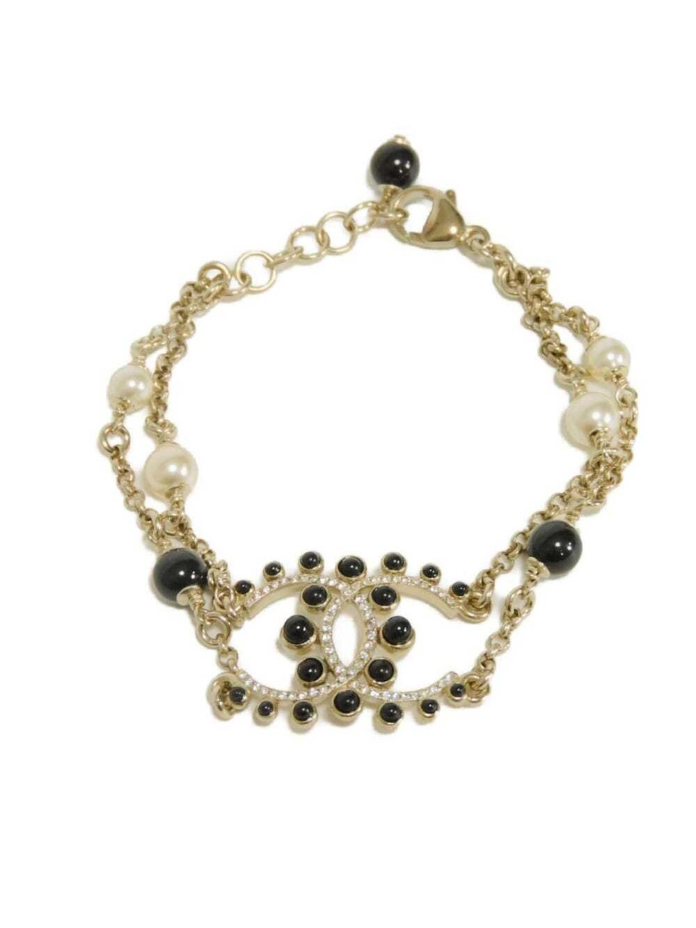 Chanel Cc Logo Chain Bracelet Gold-Tone #319405C97B